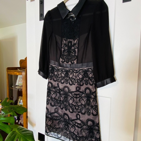 Karen Millen black dress with tons of details! - Picture 2 of 11